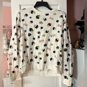 H&M White Sushi Sweater | Sz. M